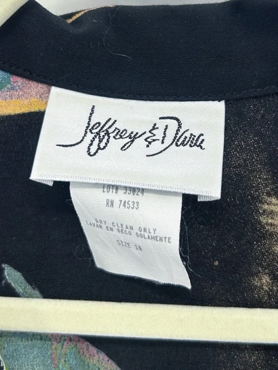 Vintage Jeffrey & Dara 90s Rayon Button Down Shirt Dress Novelty Animal Print 10 - Picture 5 of 5